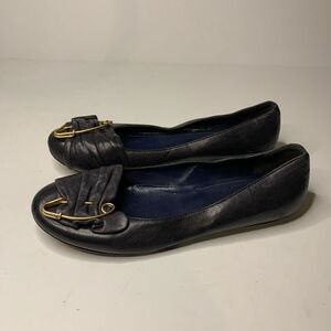 Vintage Hugo Boss Flats in Navy, US W 6.5